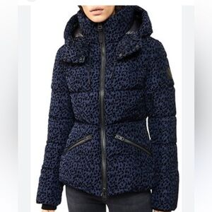 Mackage Madalyn Leopard Print Down Puffer Coat